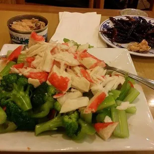 My usual with pink salmon, but without chicken and rice.