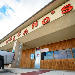 a truck parked outside