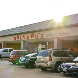 cars parked in a parking lot