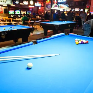 a pool table