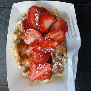 $6 the most wanted (usually comes with whip, but I just wanted the strawberries and nutella)