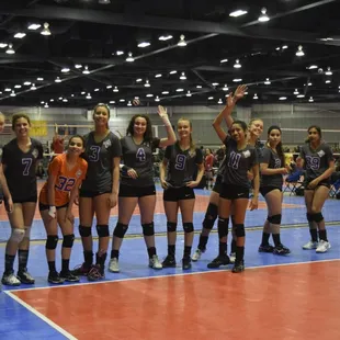 16U team getting ready to compete at SURVA 2016