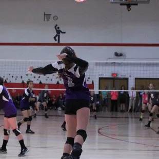 Learned how to jump serve