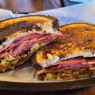 Wagyu tongue pastrami sandwich. Weekend special.