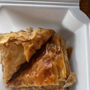 The baklava was heaven.