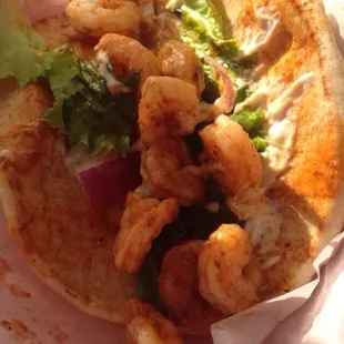 Spicy Shrimp Wrap