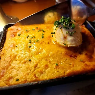 Iron skillets corn bread