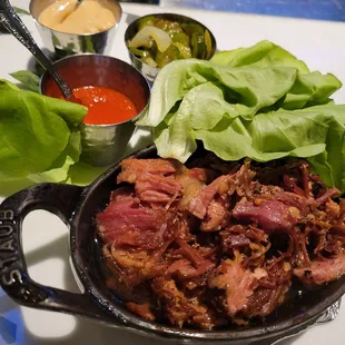 BBQ Pork Lettuce Wrap