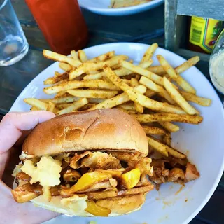 Pulled BBQ Jackfruit Sandwich