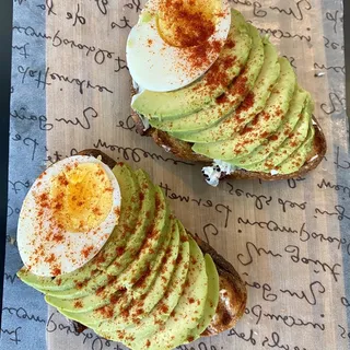 Avocado Egg Crostini