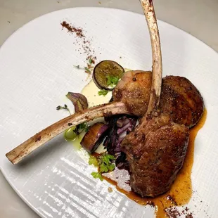 Roasted lamb chops