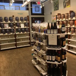 a wine store with shelves of wine