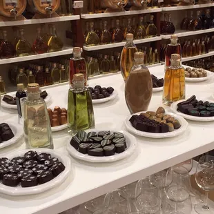 Handmade gourmet chocolates made with our products.