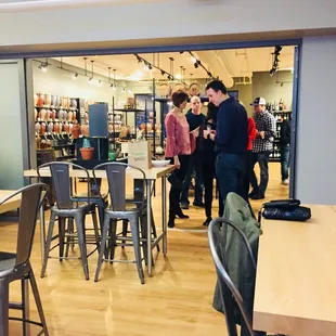 Nice flow between store and class area