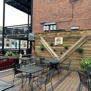 outdoor seating area