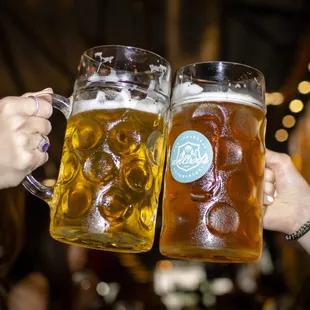 Steins of craft beer!