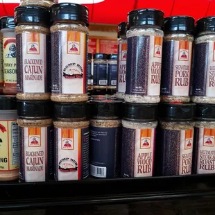 a variety of spices