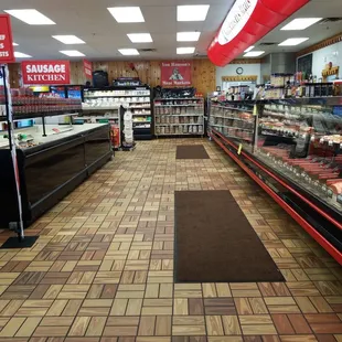 the inside of the store