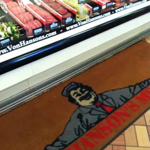 a display of meats