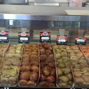 a variety of donuts
