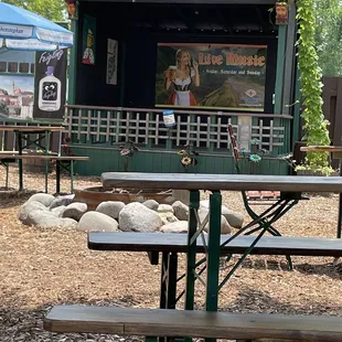 The live music band shell