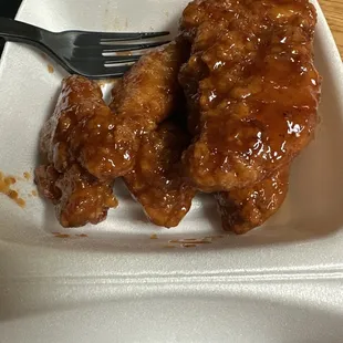 Honey chipotle chicken tenders.