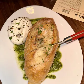 Whole Milk Creamy Burrata Spread with Our Sourdough Baguette