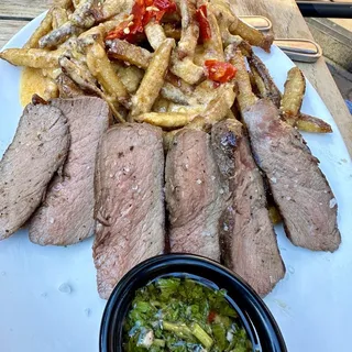 Seared Steak and Chips