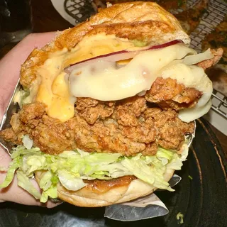 Mary's Peppered Fried Chicken Sandwich