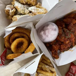 a variety of food items