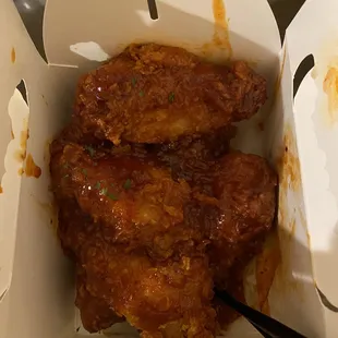 F. Crispy &quot;YANGNYEOM&quot; Chicken (half)