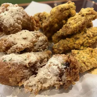 C. Crispy Fried with Honey Butter C. Crispy Fried with Cheddar
