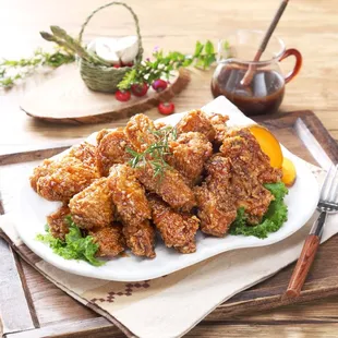 food, fried chicken, bbq wings, poultry, fried chicken wings, chicken, bbq chicken, chicken wings and fried chicken, chicken wings