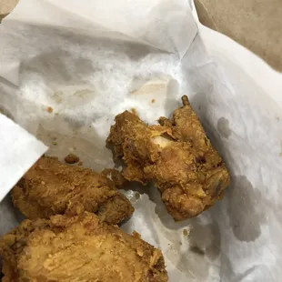 Served hot fried chicken!