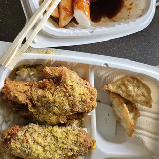 Snow chicken plate Spicy mochi tteokbokki