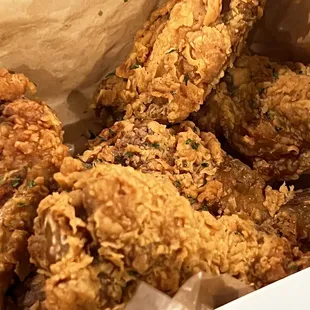 a box of fried chicken