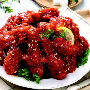 Yang Nyum Chicken : One of most traditional Korean Chicken)
