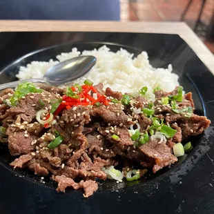 Bulgogi rice plate