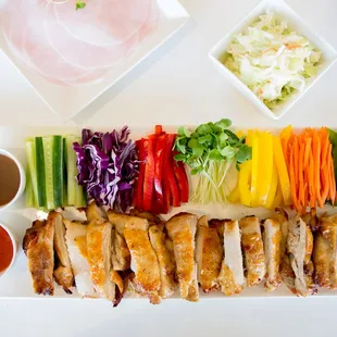 Vons Chicken-Boneless "Ssam Chicken"- Oven Roasted Chicken with Assorted Vegetables to Wrap in Thinly Sliced Radish served with 2 sauce
