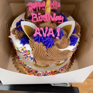 Beautiful custom cake from the bakery!