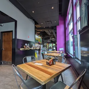 Long restaurant with space to spread out