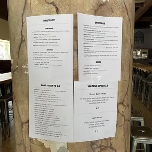 Menus