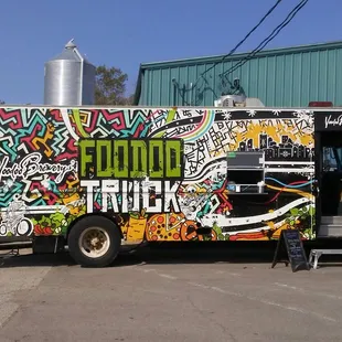 Foodoo Truck parked outside the Voodoo Production Facility in Meadville . . .
