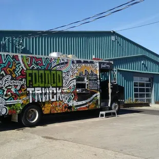 The Foodoo Truck outside the Voodoo Production Facility . . .