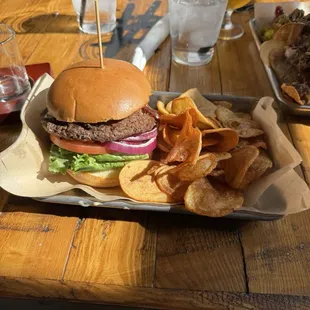 Black and Bleu burger