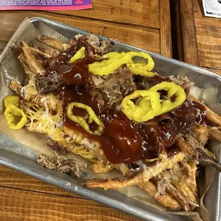 Loaded bbq fries