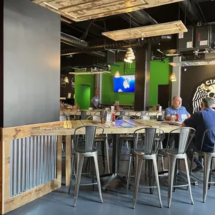 Cool seating areas.  Lots of room.