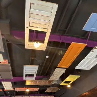 Doors on the ceiling.