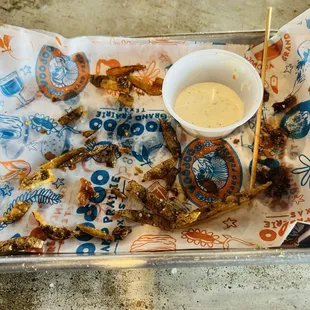 Remains of my brisket grilled cheese.