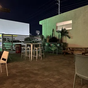 Spacious patio